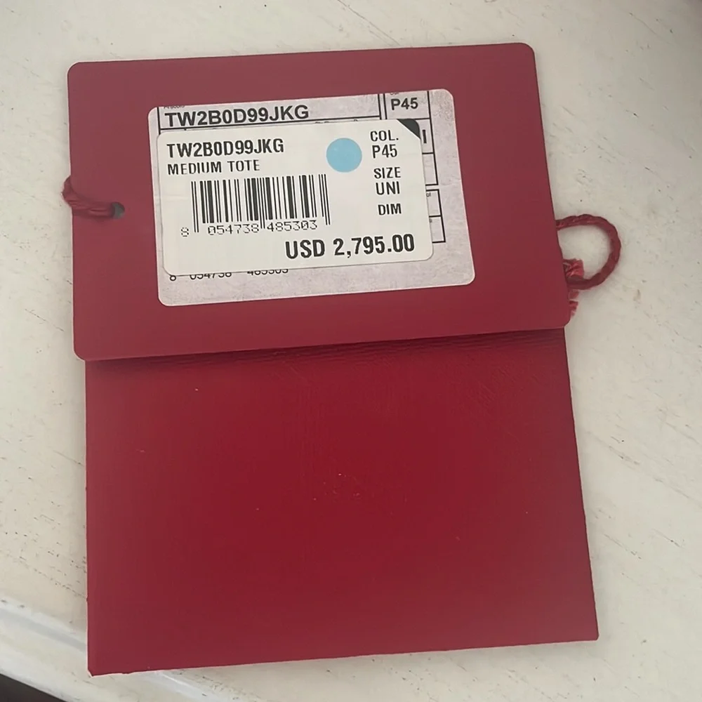 Valentino Garavani Pink Pebbled Leather VLogo Escape Medium Tote Bag New - Picture 8 of 10